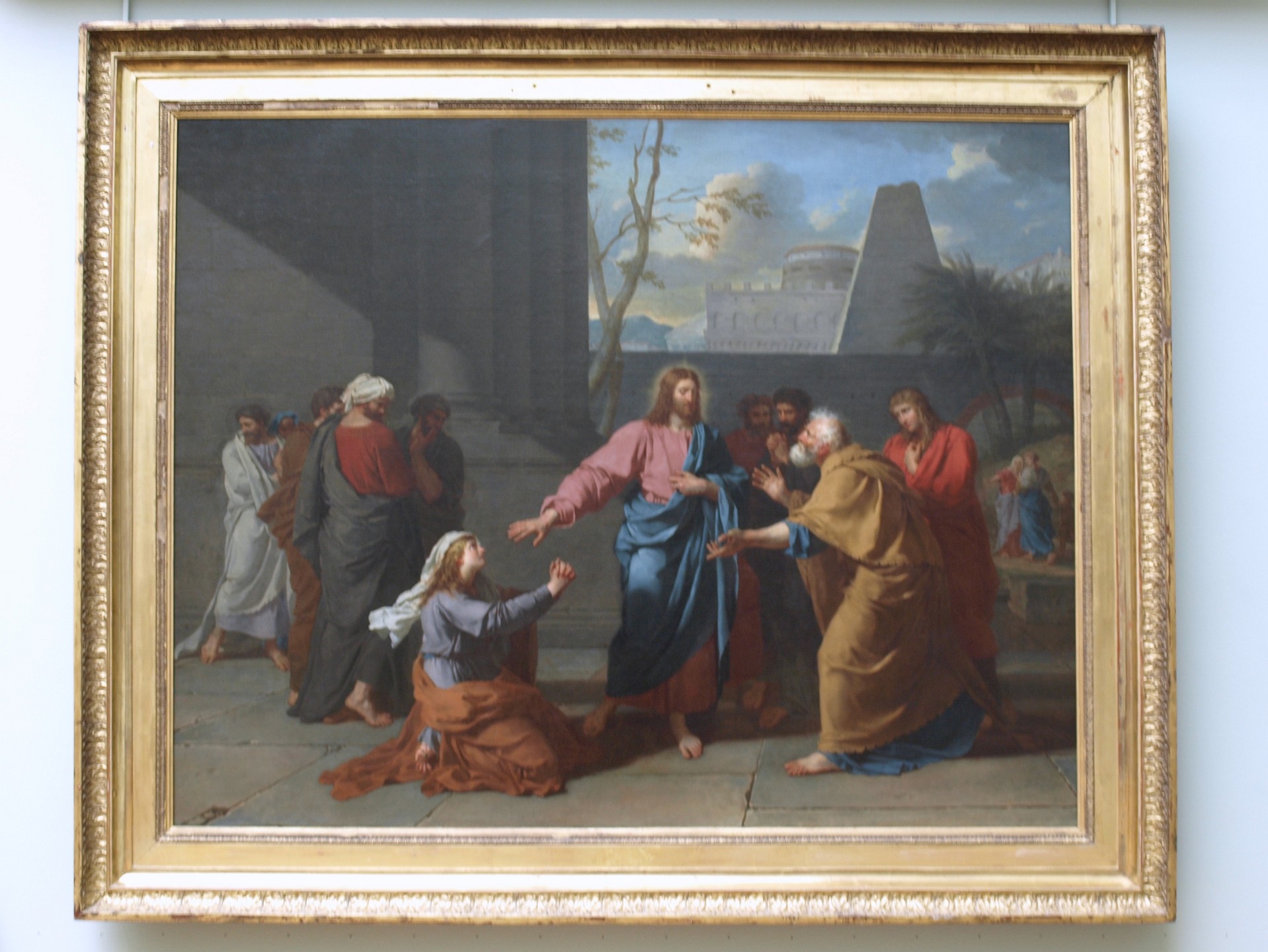 Le Christ et la Cananeenne by Germain-Jean Drouais